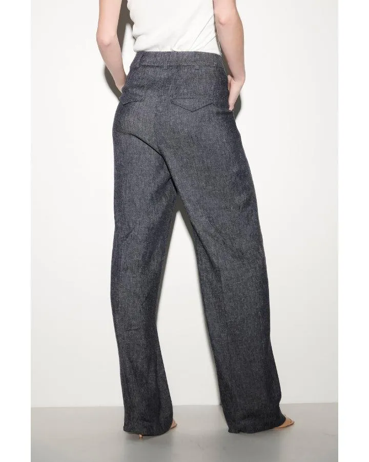 Luisa Cerano Linen Flowy Wide Leg Pant