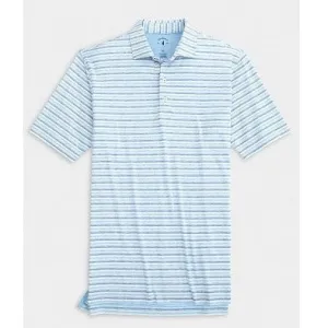 Malcom Striped Polo in Maliblu by Johnnie-O