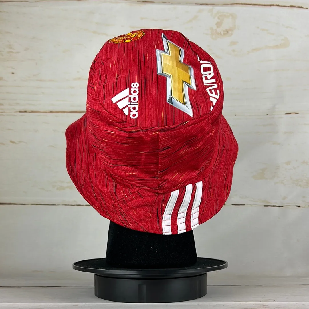 Manchester United 20/21 Upcycled Home Shirt Bucket Hat