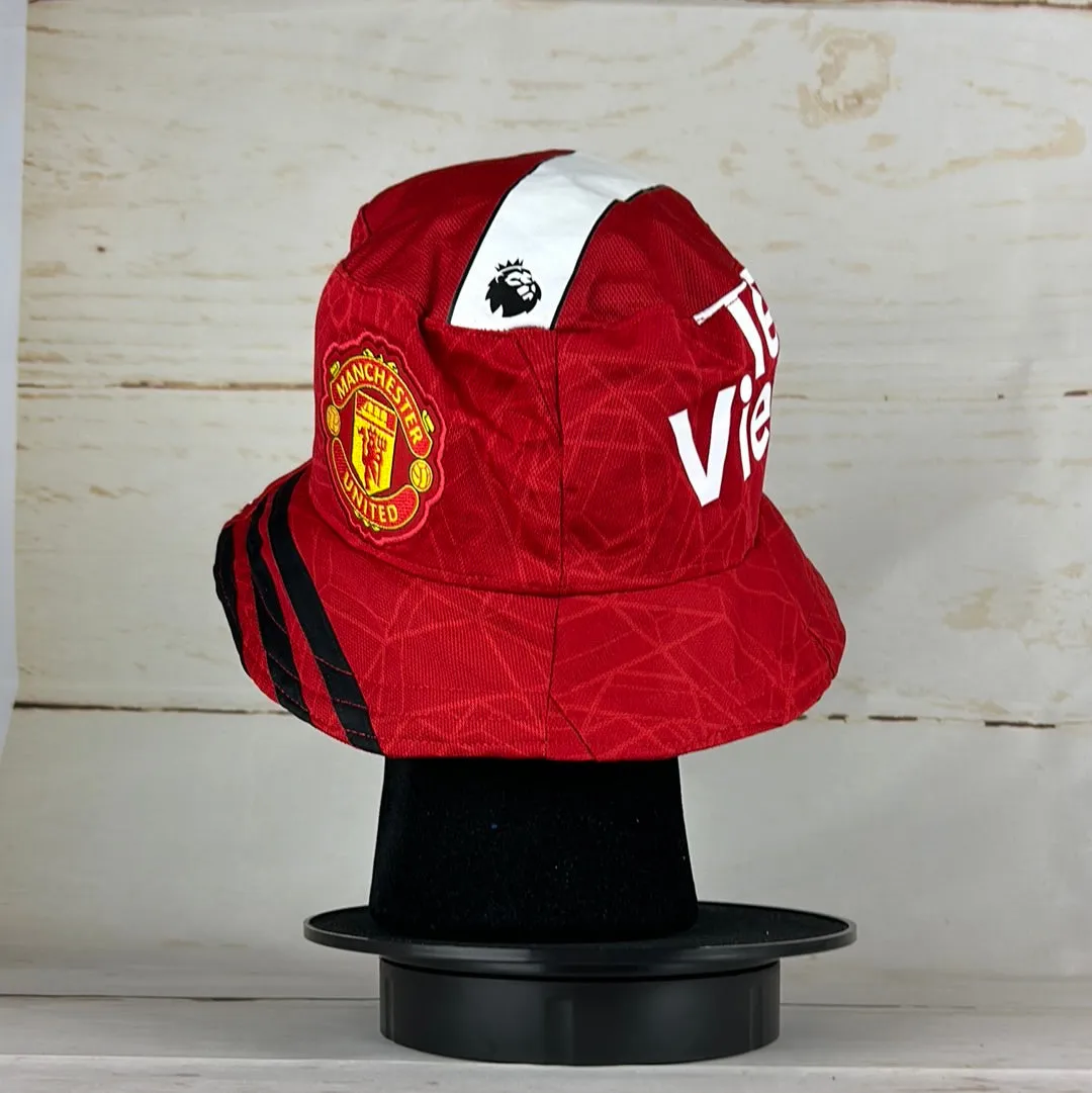 Manchester United 23/24 Upcycled Home Shirt Bucket Hat