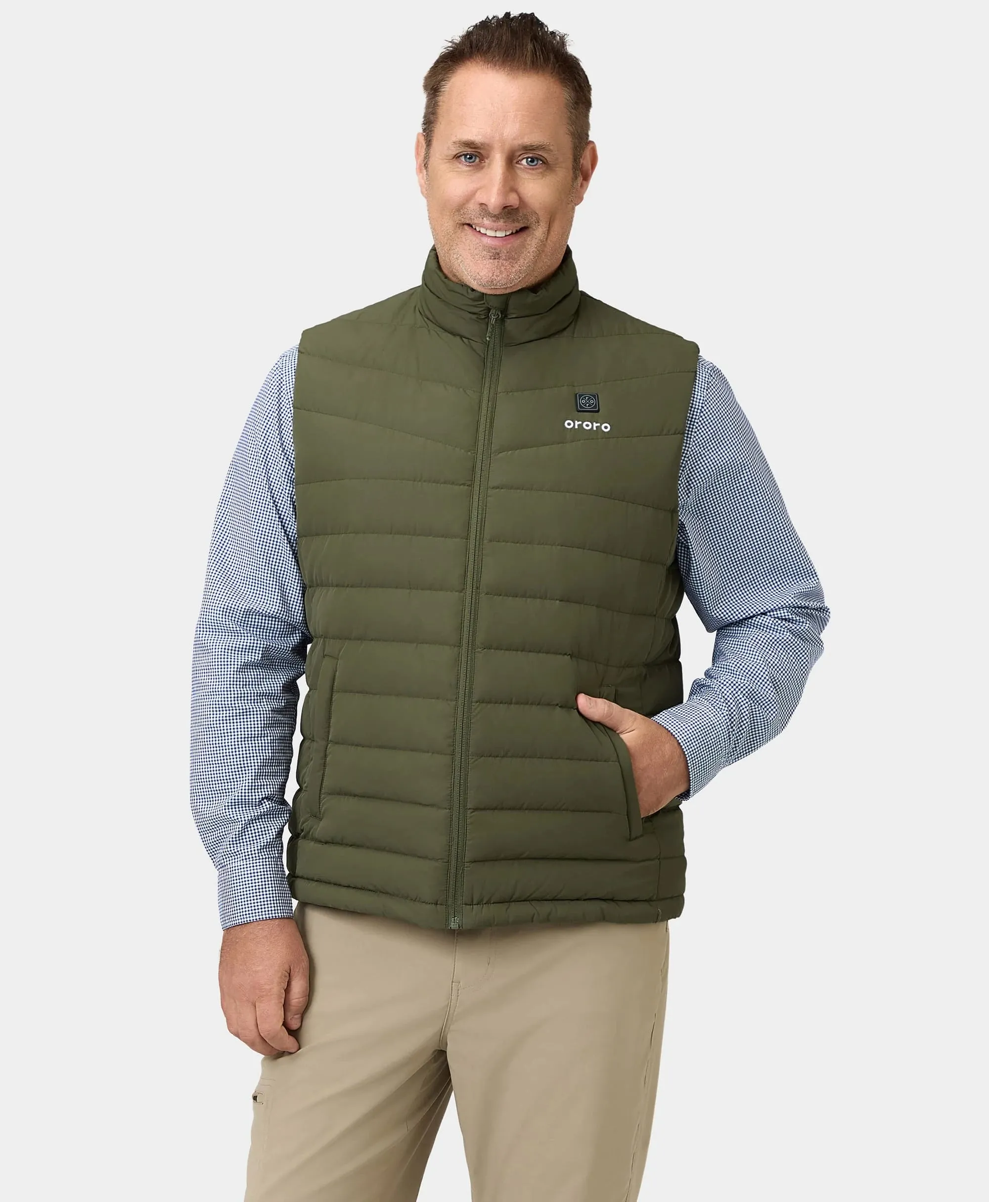 Men's Heated Lightweight Down Vest (Apparel Only)