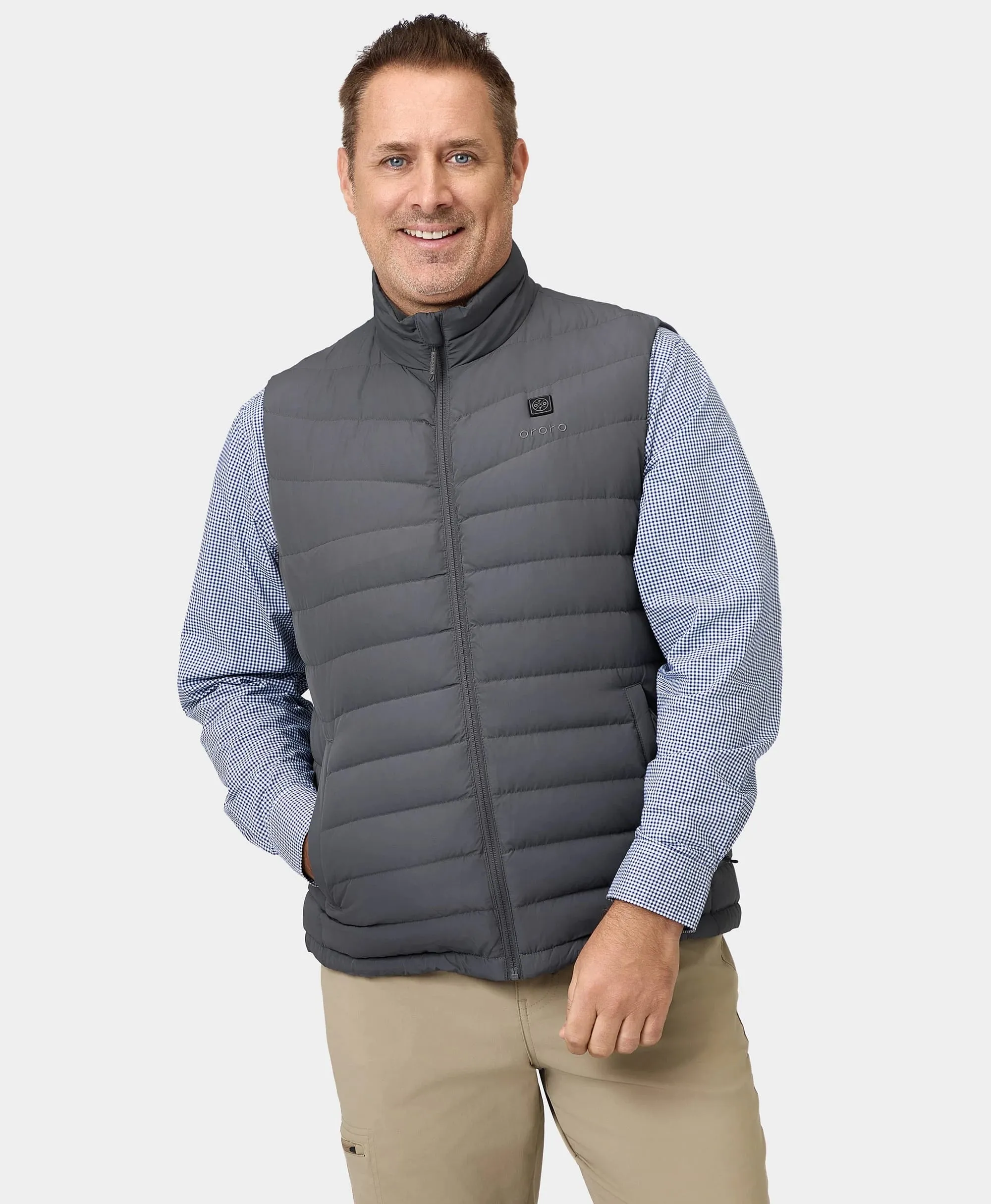 Men's Heated Lightweight Down Vest (Apparel Only)