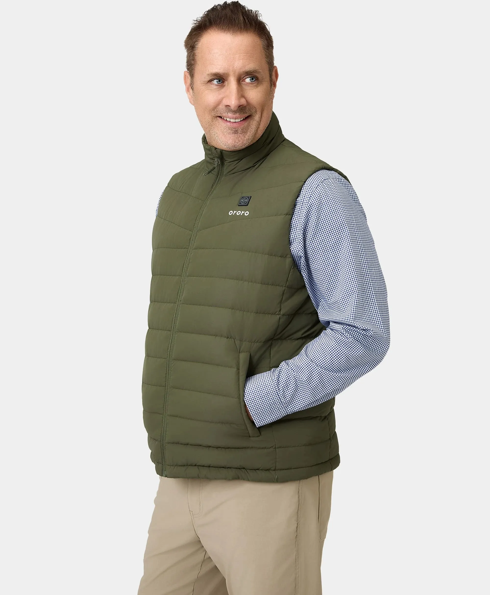 Men's Heated Lightweight Down Vest (Apparel Only)