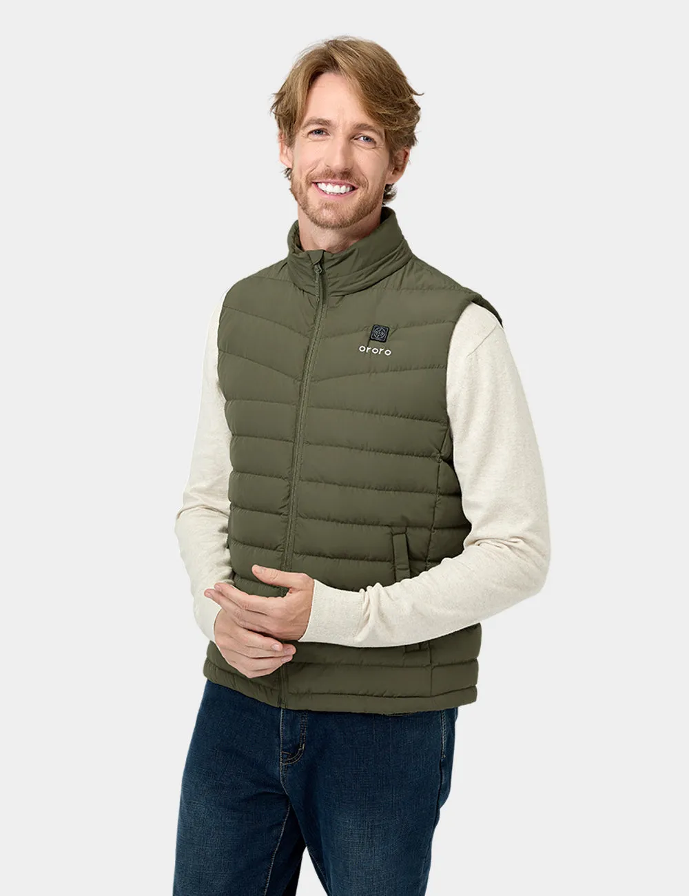 Men's Heated Lightweight Down Vest (Apparel Only)