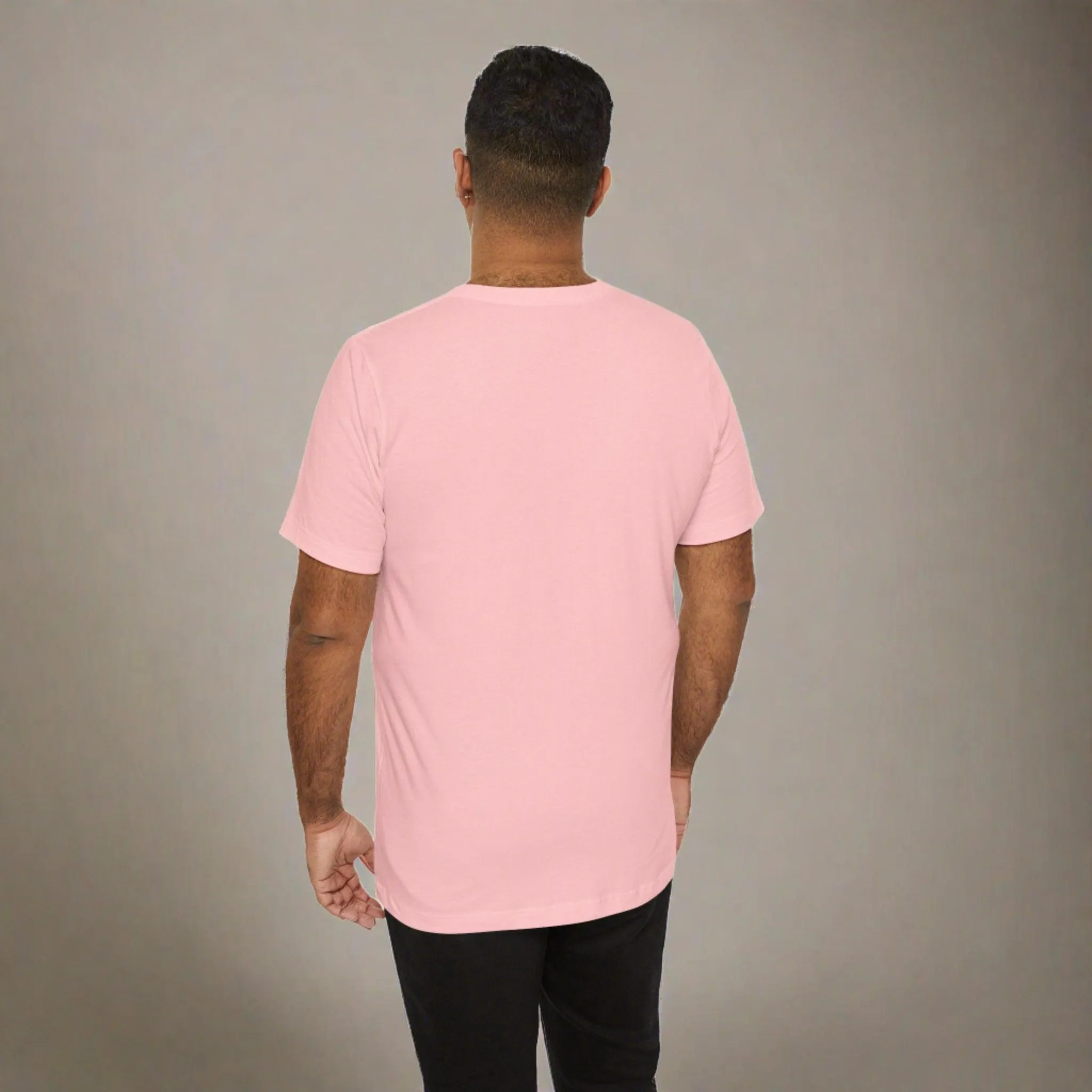 Men's Pink T Shirts Premium Casual Short Sleeve Classic Fit Crew Neck Shirts