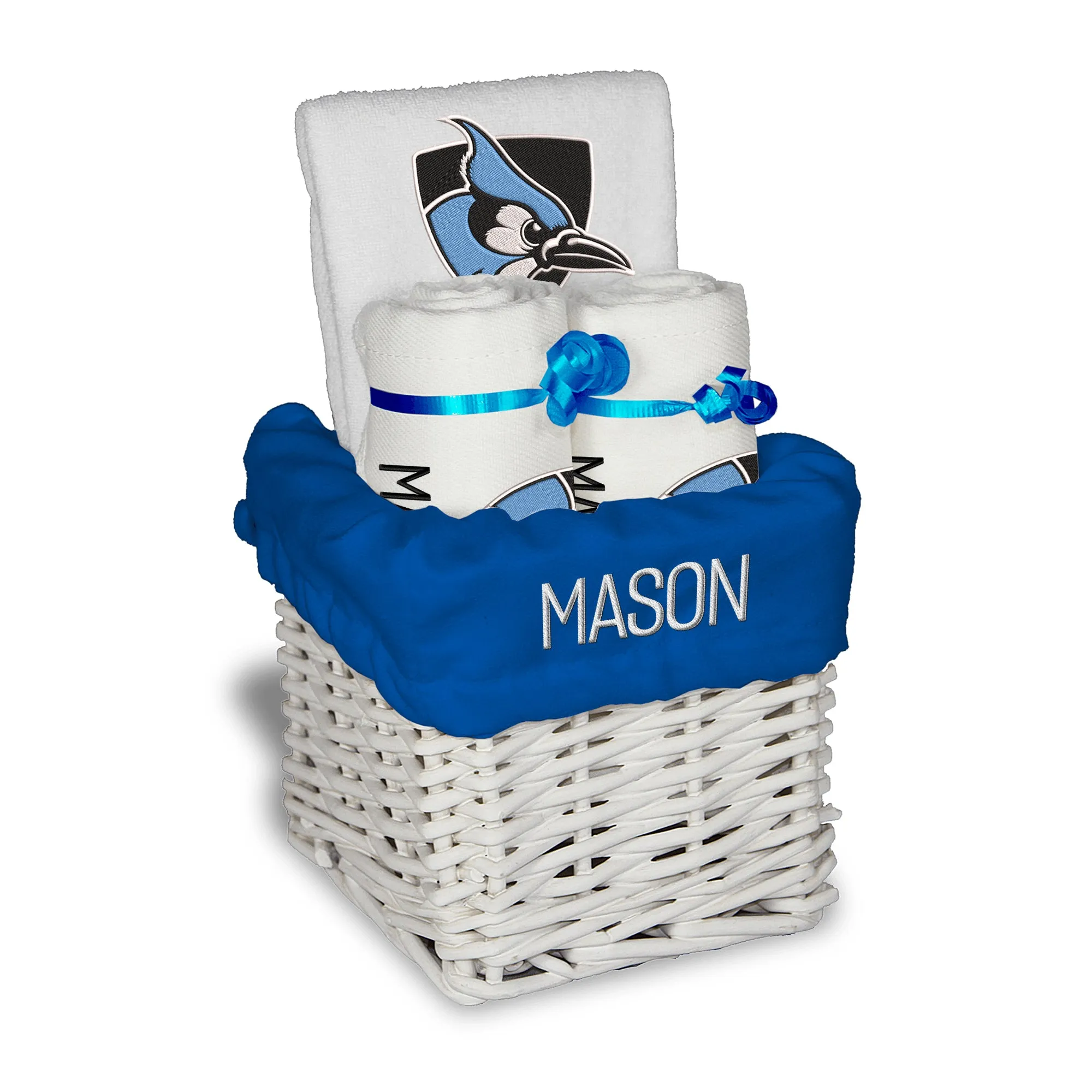 Personalized Johns Hopkins Blue Jays Small Basket - 4 Items