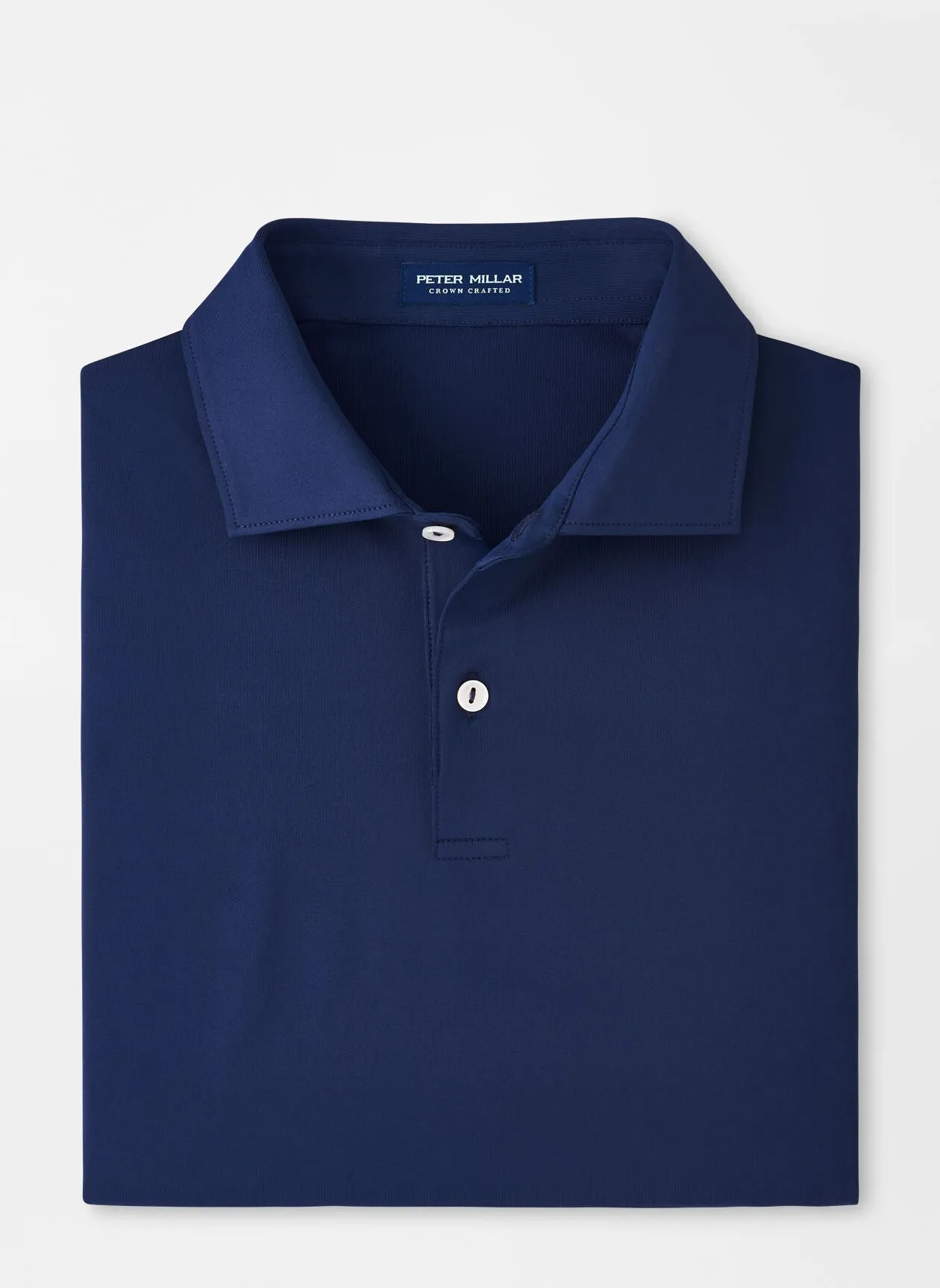 Peter Millar Solid Jersey Custom Polos, Navy