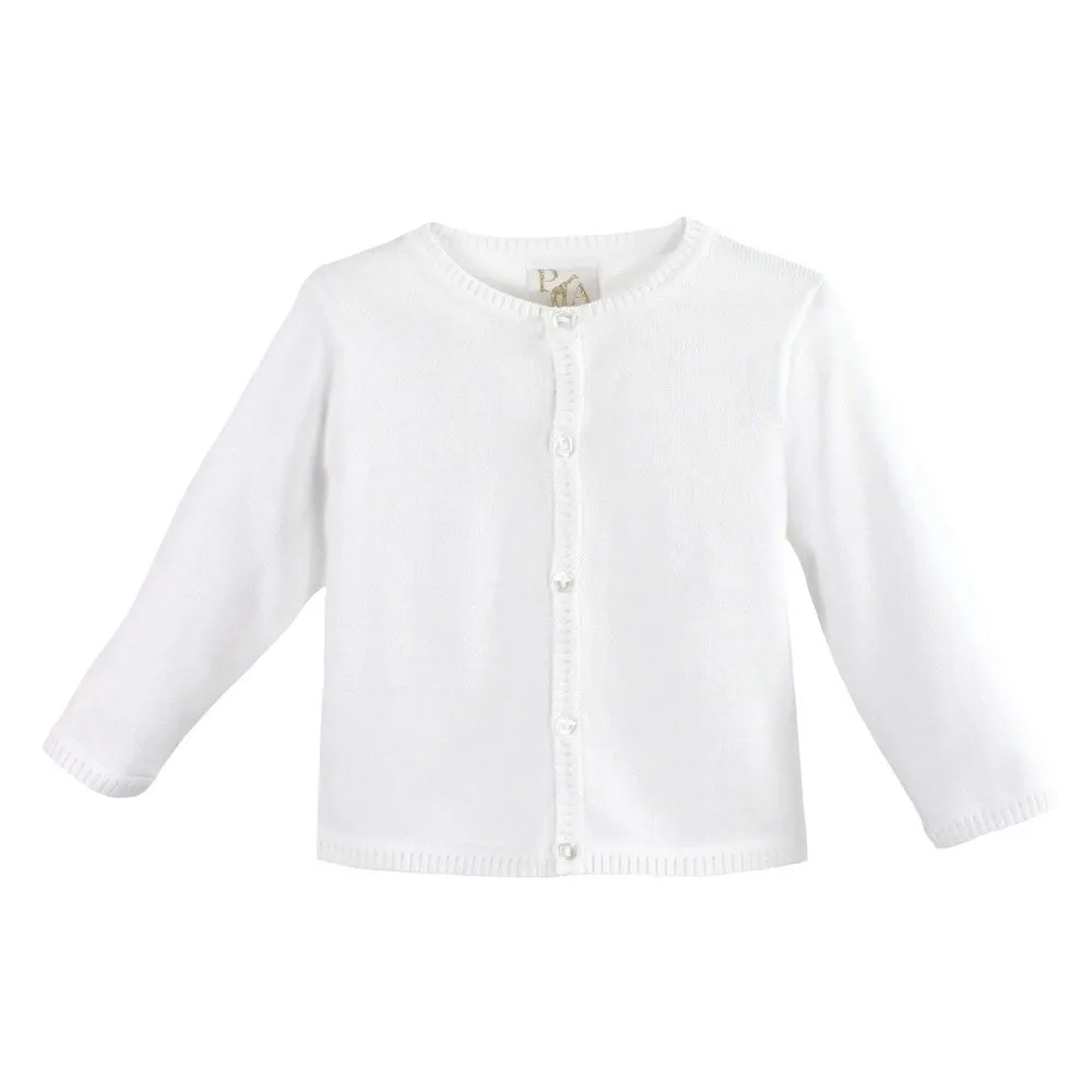 Petit Ami Ladder Edge Basic Cardigan Sweater