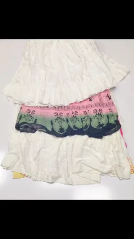 Pinks and Whites Y2K Flowy Fairycore skirts