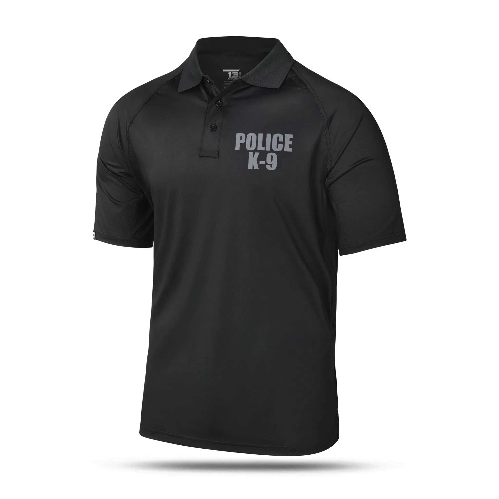 [POLICE K9] Men's Performance Polo [BLK/GRY]