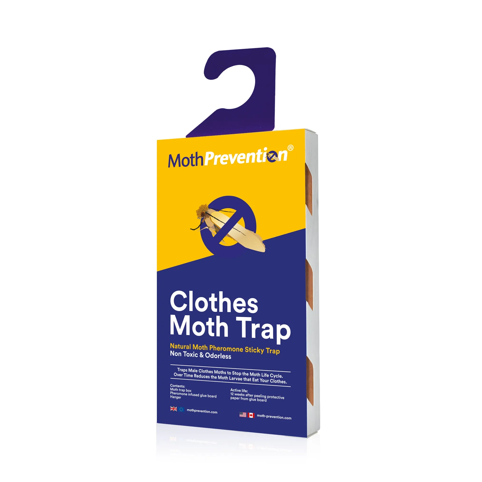 Powerful Clothes Moth Traps & Carpet Moth Traps - 3 Pack