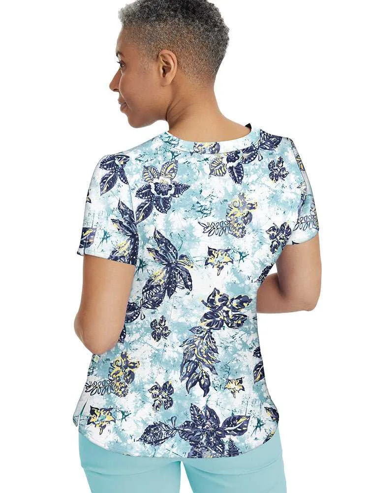 Premiere by Healing Hands Women's Amanda Print Top | Tropical Tide