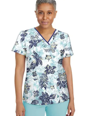 Premiere by Healing Hands Women's Amanda Print Top | Tropical Tide