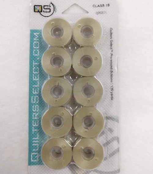 QS PREWND BOBBINS (10) ANGORA CLASS 15