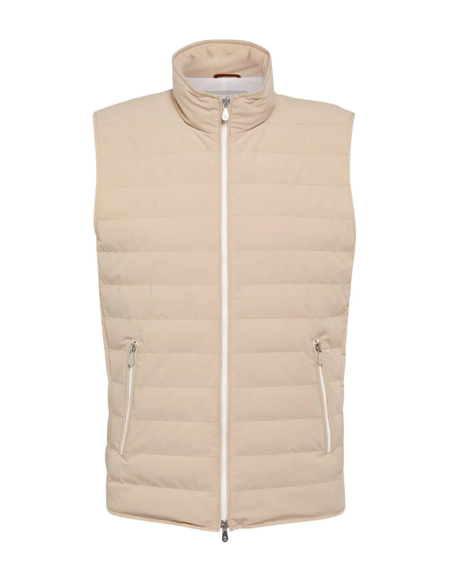 Quilted Down Vest | Sand