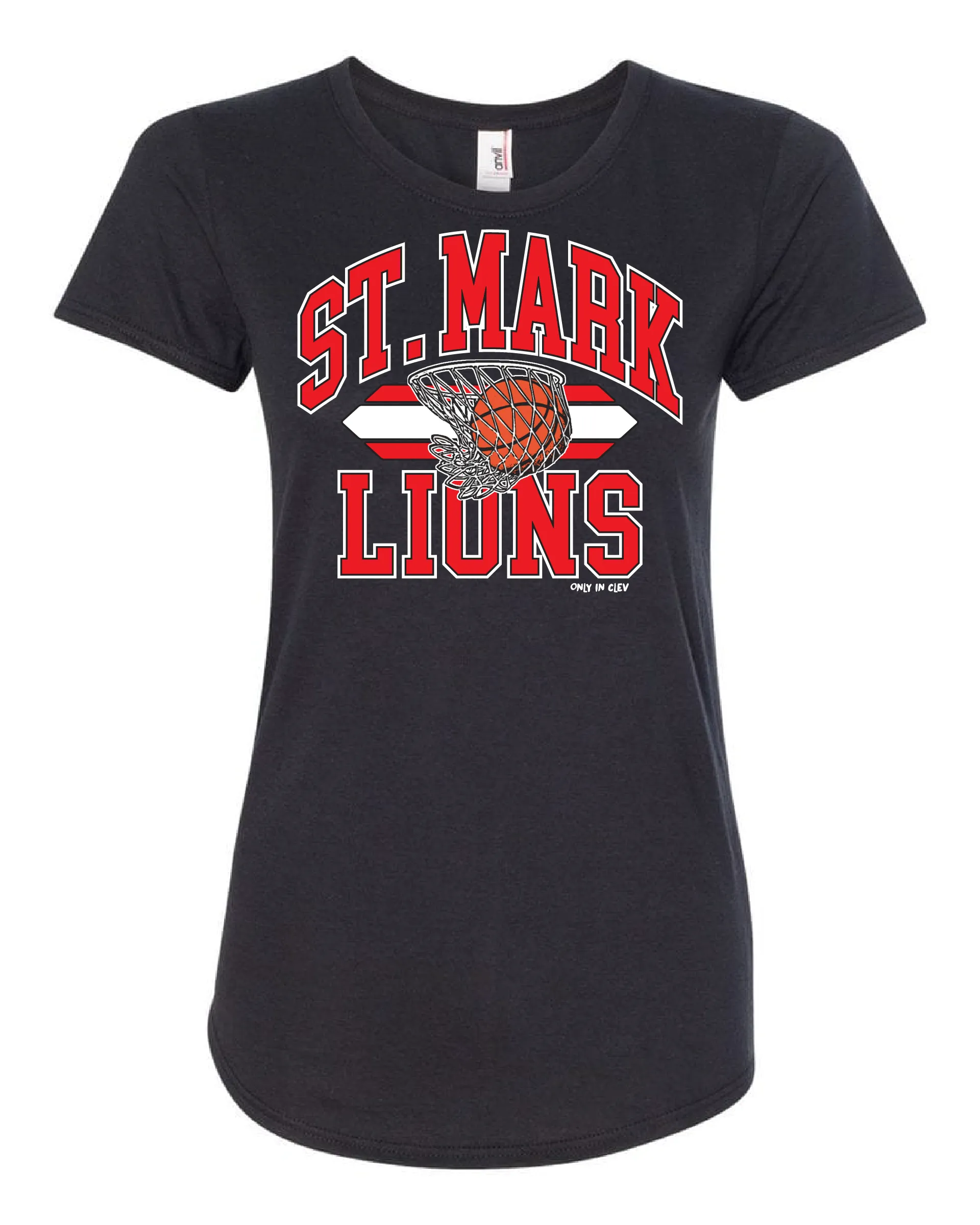 "St. Mark Basketball" Design on Black