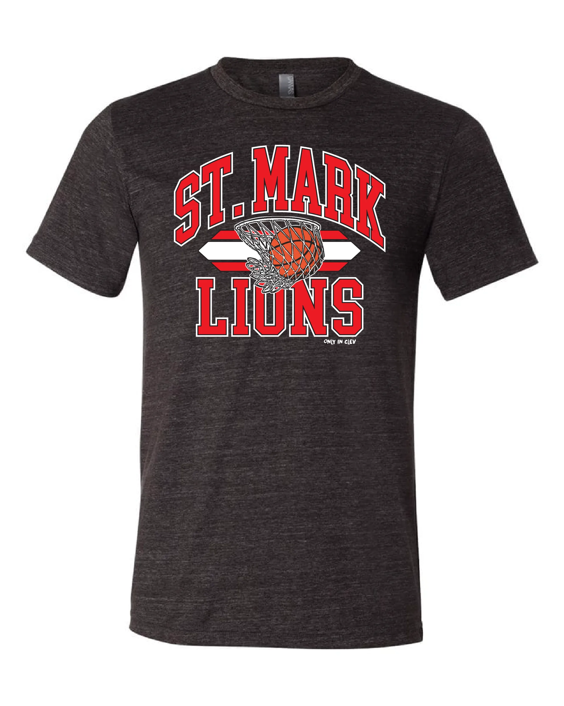 "St. Mark Basketball" Design on Black