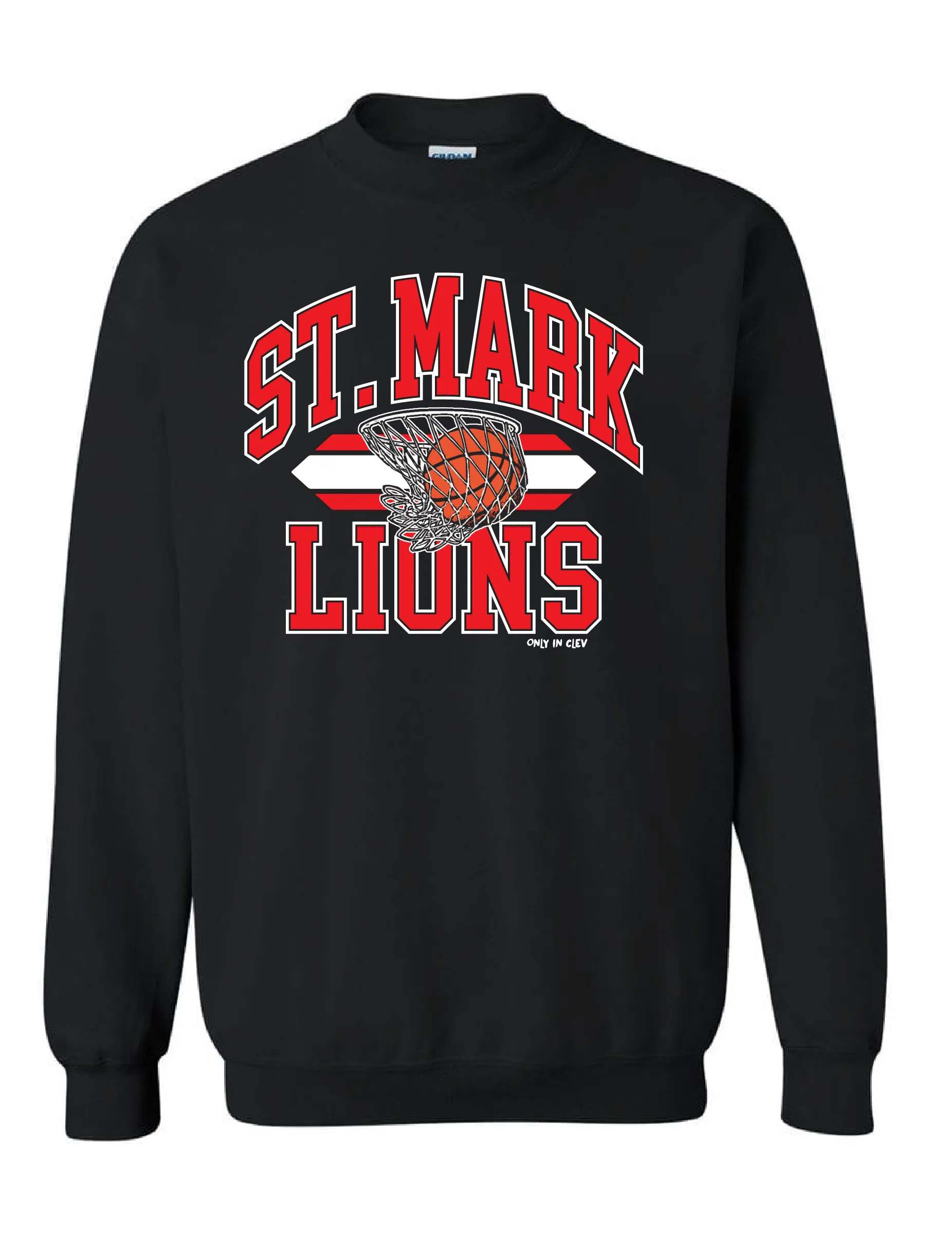 "St. Mark Basketball" Design on Black