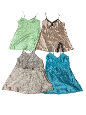 "Y2K 2024 - Light Color Slip Dresses Mix - 30 Pcs"