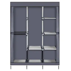 RONSHIN 71inch Portable Clothes Closet Home Wardrobe GREY