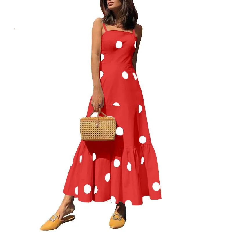 Sexy Strapless Dot Print Dresses