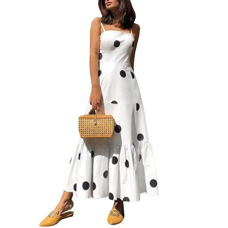 Sexy Strapless Dot Print Dresses