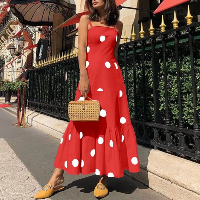 Sexy Strapless Dot Print Dresses