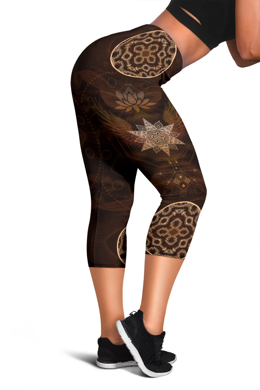 Shipibo | Womens Capris by Cosmic Shiva