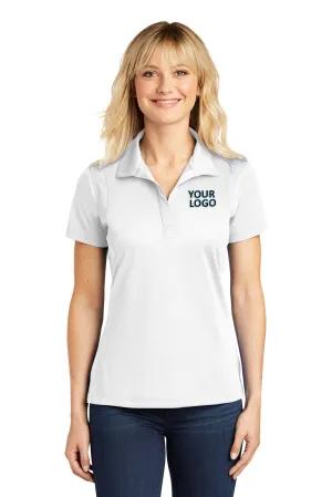 Sport-Tek Ladies Micropique Custom Sport-Wick Polos, White