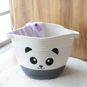 The Better Home Polyester Cotton Basket for Storage (24 * 29 * 29cm) | Laundry Basket for Clothes | Picnic Basket | Eco- Friendly & Odor Free | Foldable Home Organizer Items and Storage