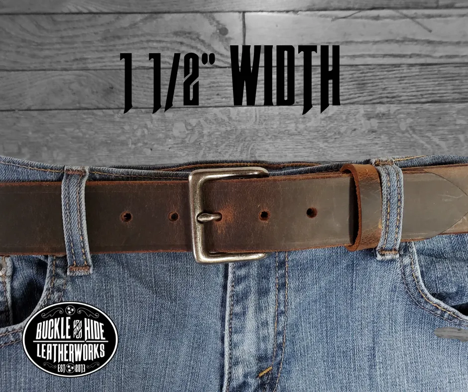 The Laramie Distressed Leather Belt