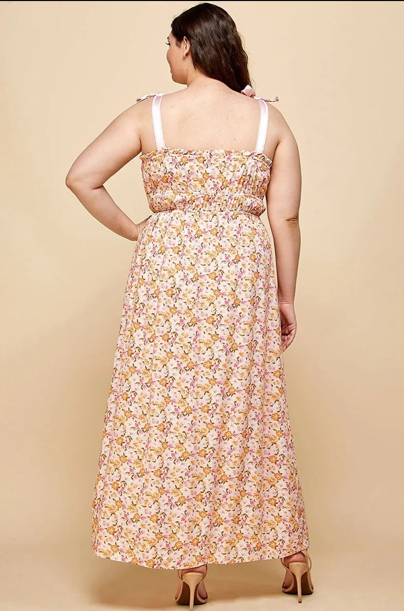 The Seraphina Maxi Dress - Pink - PLUS