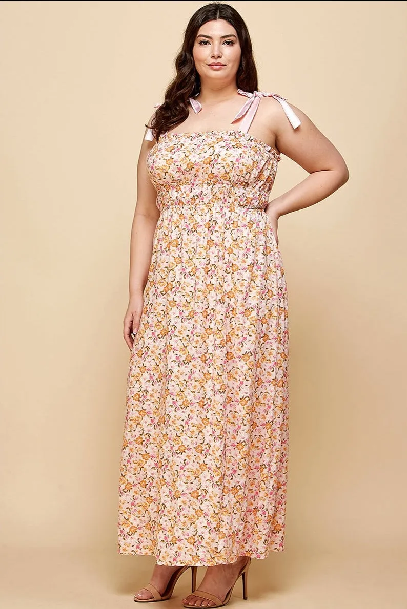 The Seraphina Maxi Dress - Pink - PLUS