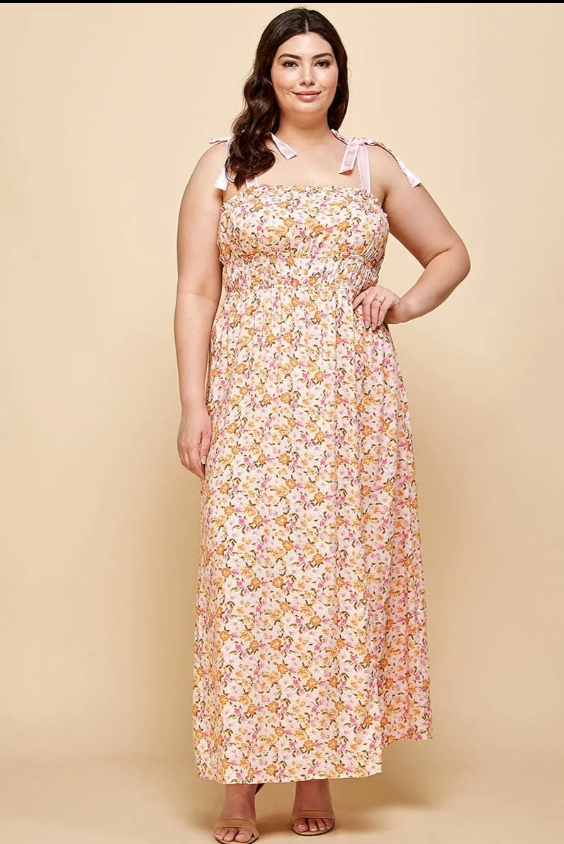 The Seraphina Maxi Dress - Pink - PLUS