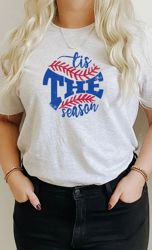 Tis The Season Baseball PLUS SIZE Graphic Tee