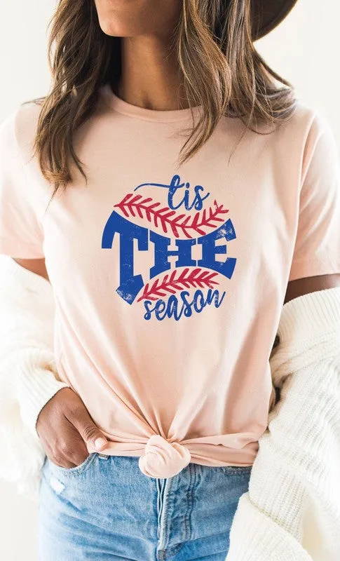 Tis The Season Baseball PLUS SIZE Graphic Tee