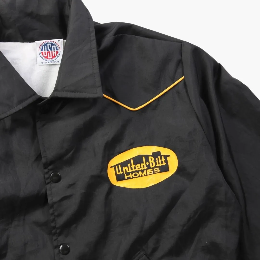 Vintage 'United Bilt Homes' Satin Bomber Jacket