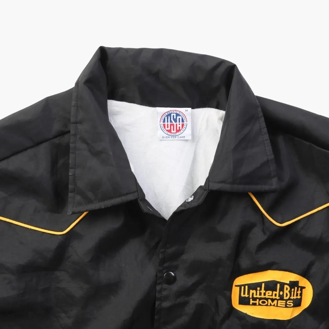 Vintage 'United Bilt Homes' Satin Bomber Jacket