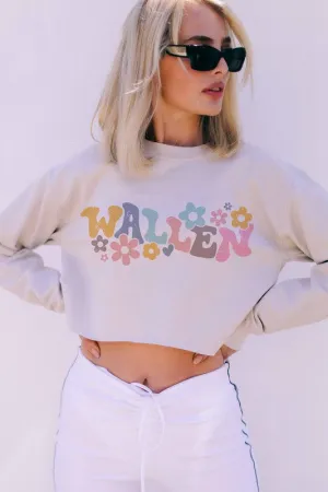 WALLEN DAISY CROP SWEATSHIRT