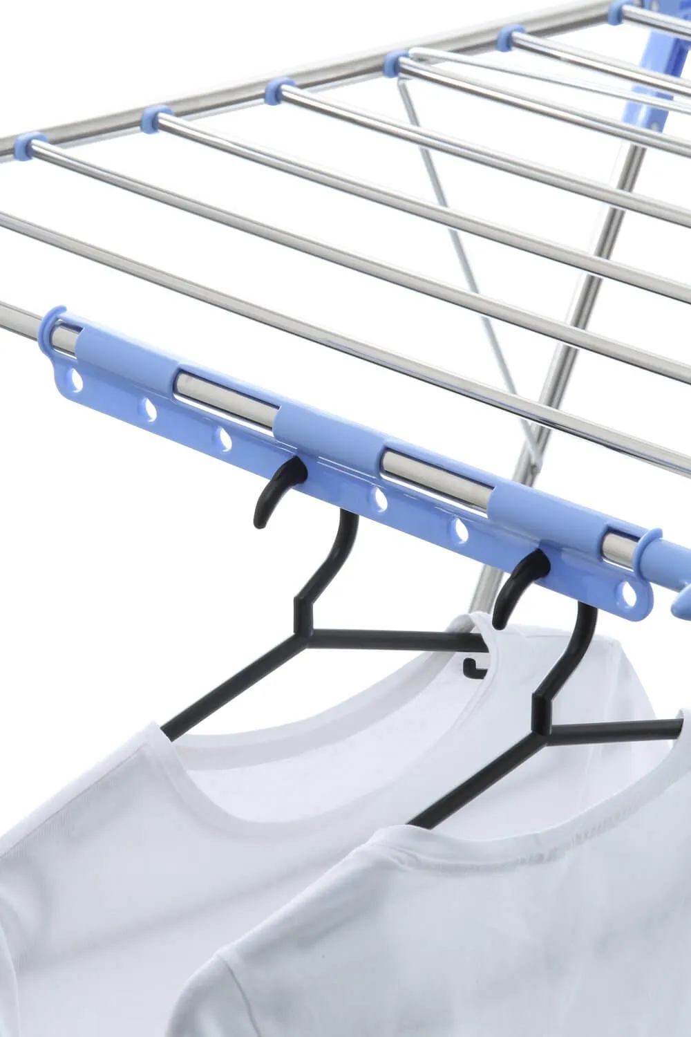 Wide 28 Rail Stainless Steel A-Frame Clothes Airer & Bonus Hangers