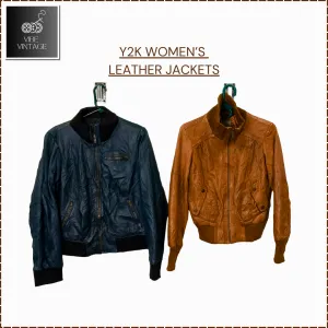 Y2K LEATHER STRUCTURED & BOMBER JACKET'S BUNDLE 1 - 12 PCS